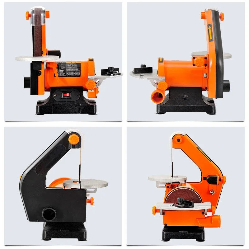 Woodworking Multi-Function 1x5 Abrasive Disc Sanding Belt Machine, Double Table Grinding And Rust Removal Polishing Machine