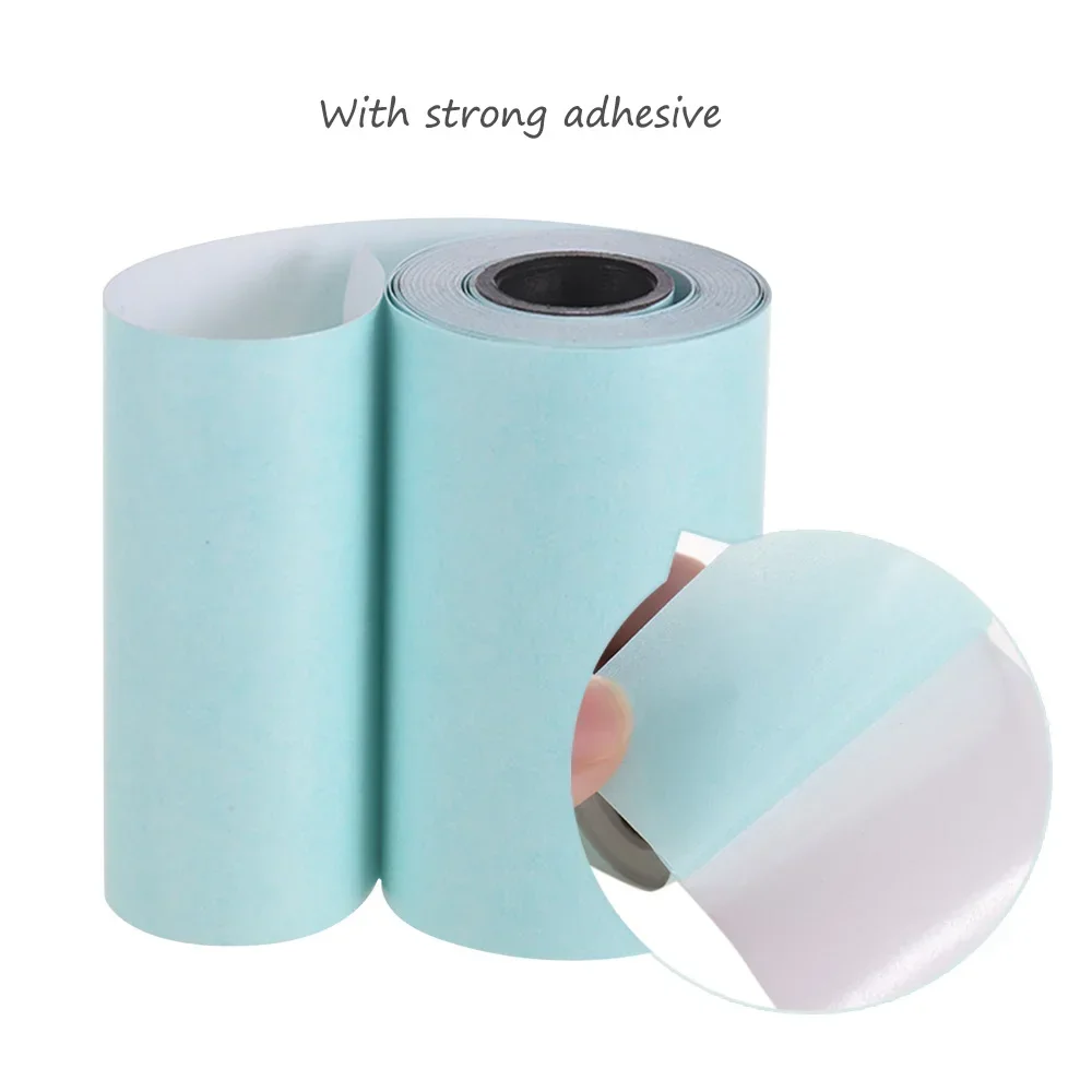 30 Rolls Thermal Paper Printable Sticker Paper Rolling Self-adhesive 57*30mm for PeriPage A6 Photo Printer for PAPERANG P1/P2