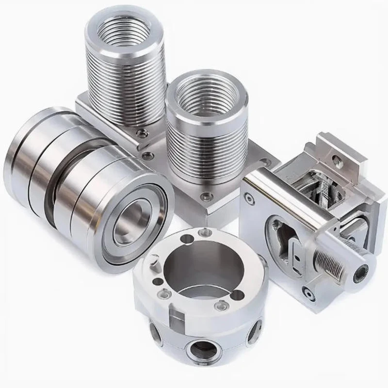 Precision CNC Machined Stainless Steel Parts Gear Thread Sleeve Hex Nut Flange Plate Custom Fabrication Service