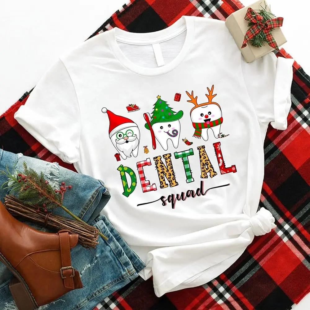 Christmas Dental Squad Shirt, Funny Dentist Crew Shirt, Funny Dental Hygienist Christmas Shirt, Holiday Season Shirt