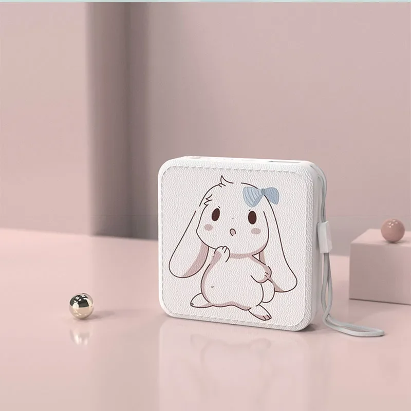 10000mAh Portable Mini Cute Cartoon Power Bank External Battery Phone Charger Powerbank For iPhone 15 14 Huawei Xiaomi Poverbank