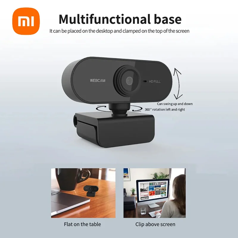 Xiaomi HD Web Camera 1080P USB Camera With Microphone Drive Free Auto Focus 360° Computer Home Network Camera  For Home Work