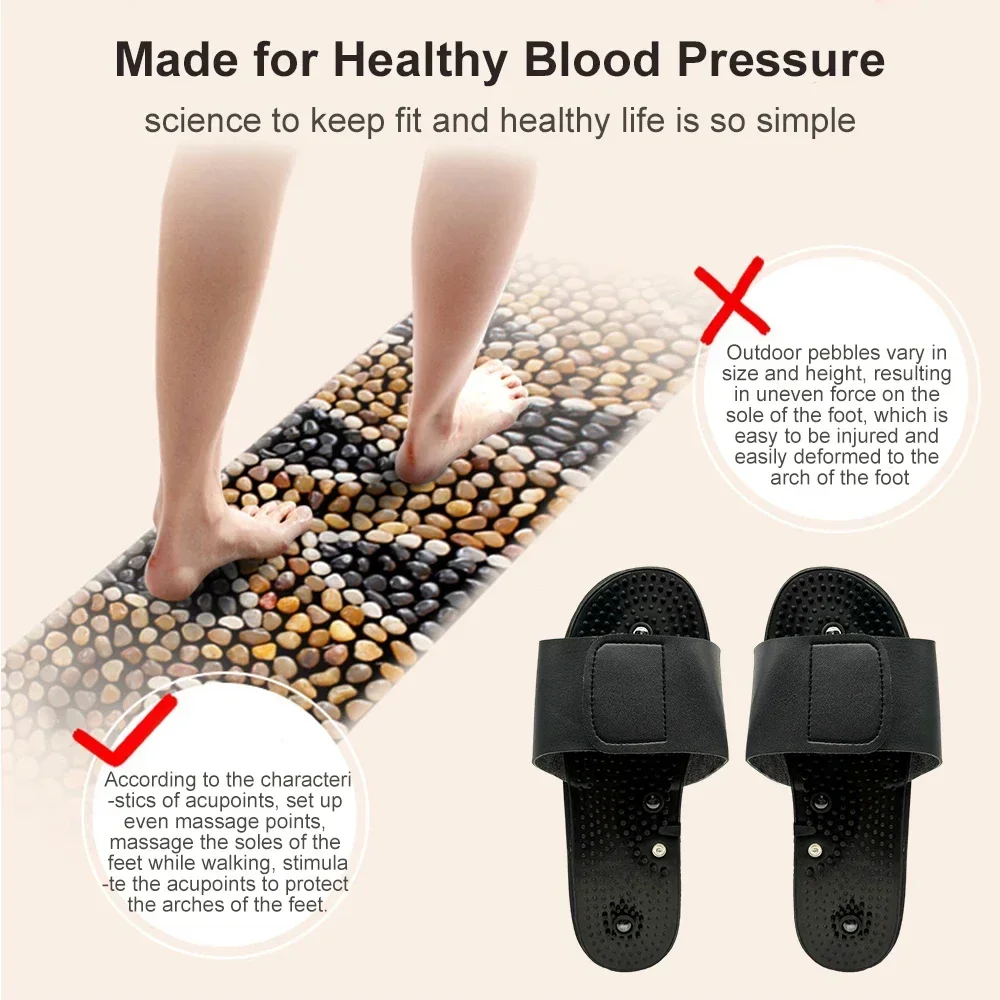 1 Pair Foot Massager TENS Electrode Massage Slippers for TENS Unit Body Therapy Machine Health Care EMS Muscle Stimulator Cable