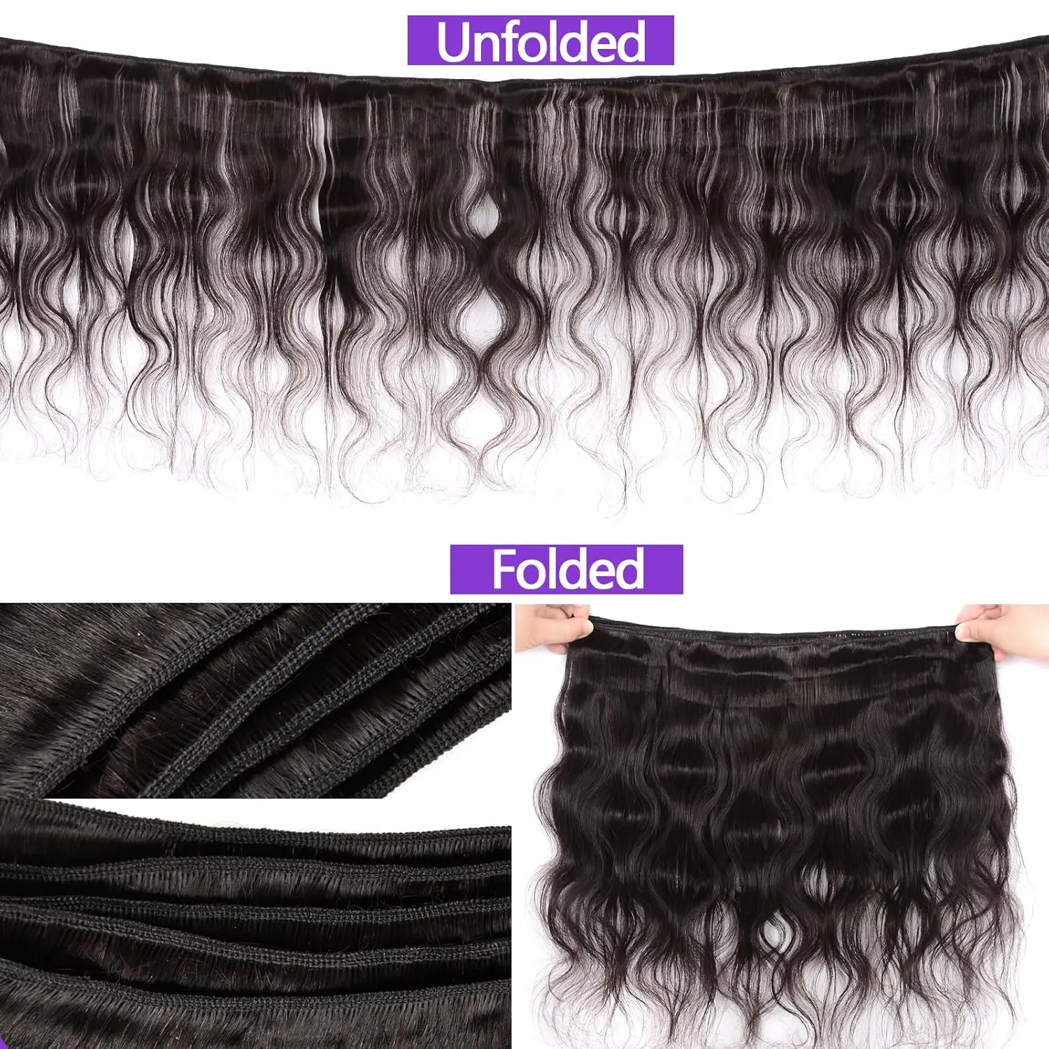 30 40 Inch Body Wave Human Hair Extensions Brazilian Bundles 100% Human Hair 1 2 3 4  Bundles Natural Hair Bundles Fast Shipping