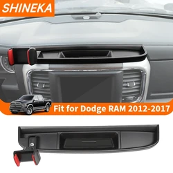 SHINEKA Car Center Console Mobile Phone Holder Storage Box GPS Bracket For Dodge RAM 1500 2012-2017 Interior Accessories
