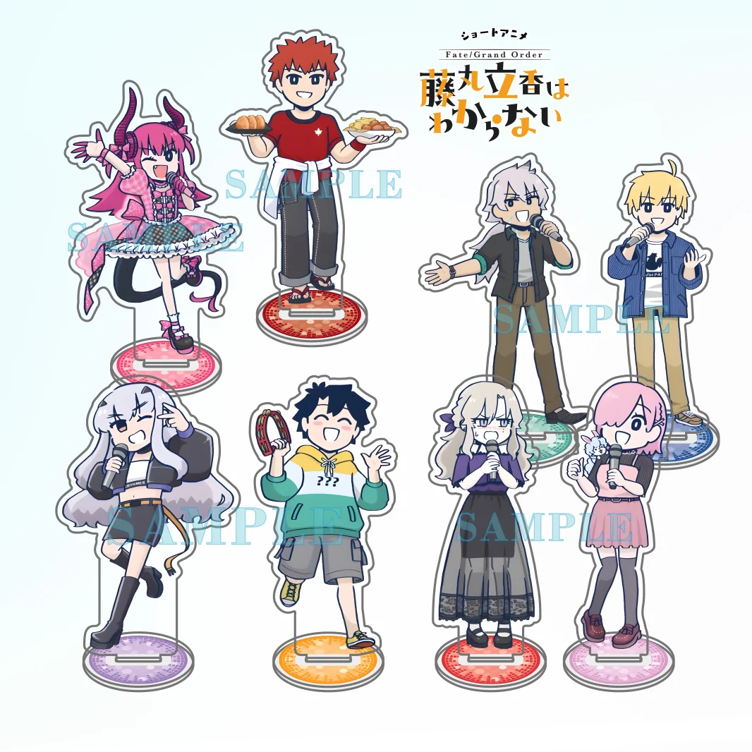 Anime Games Fate/Grand Order Fujimaru Ritsuka 13CM Acrylic Stand Desktop Display Figurine Collectible Fans Gift Keychain
