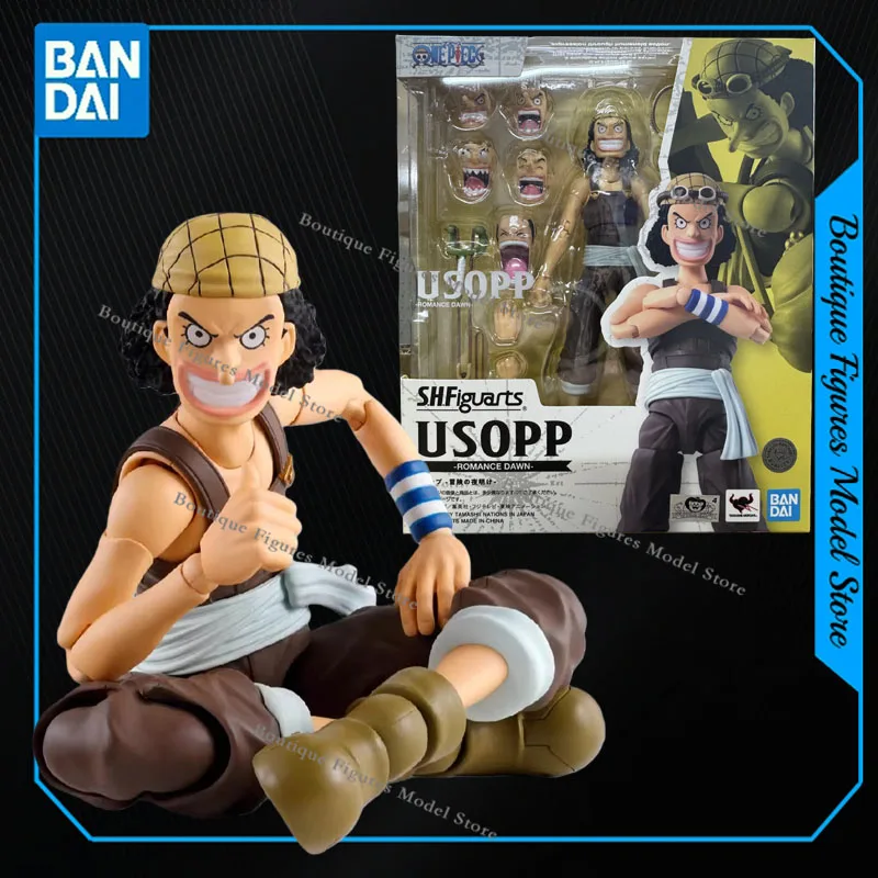 

Bandai Original Genuine SHF SHFiguarts USOPP ROMANCE DAWN Action Anime Figures Toys Boys Girls Kids Gift Model Ornaments