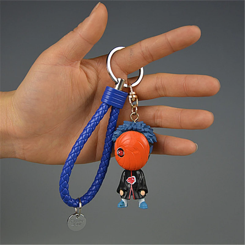 Anime NARUTO Akatsuki Uchiha Itachi Orochimaru Sasori Deidara Nagato Pain Kakuzu Cosplay Props PVC Alloy Key Chain Keychain