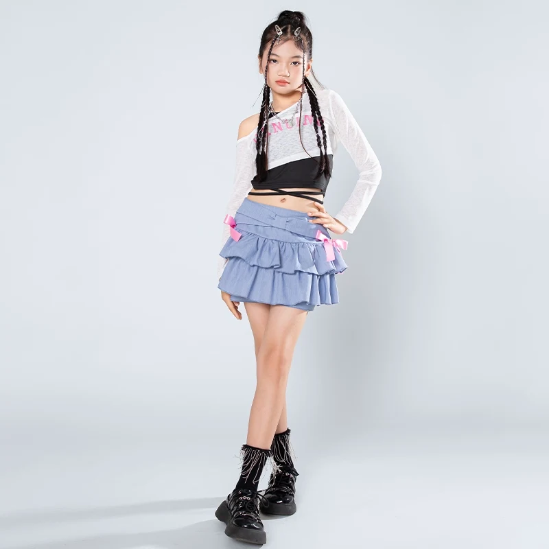 Girl Group Dance Jazz Dance Costume Cheerleading Performance Costume Kids Street Dance Hip Hop Children Stage Costume DQL9766 image 3