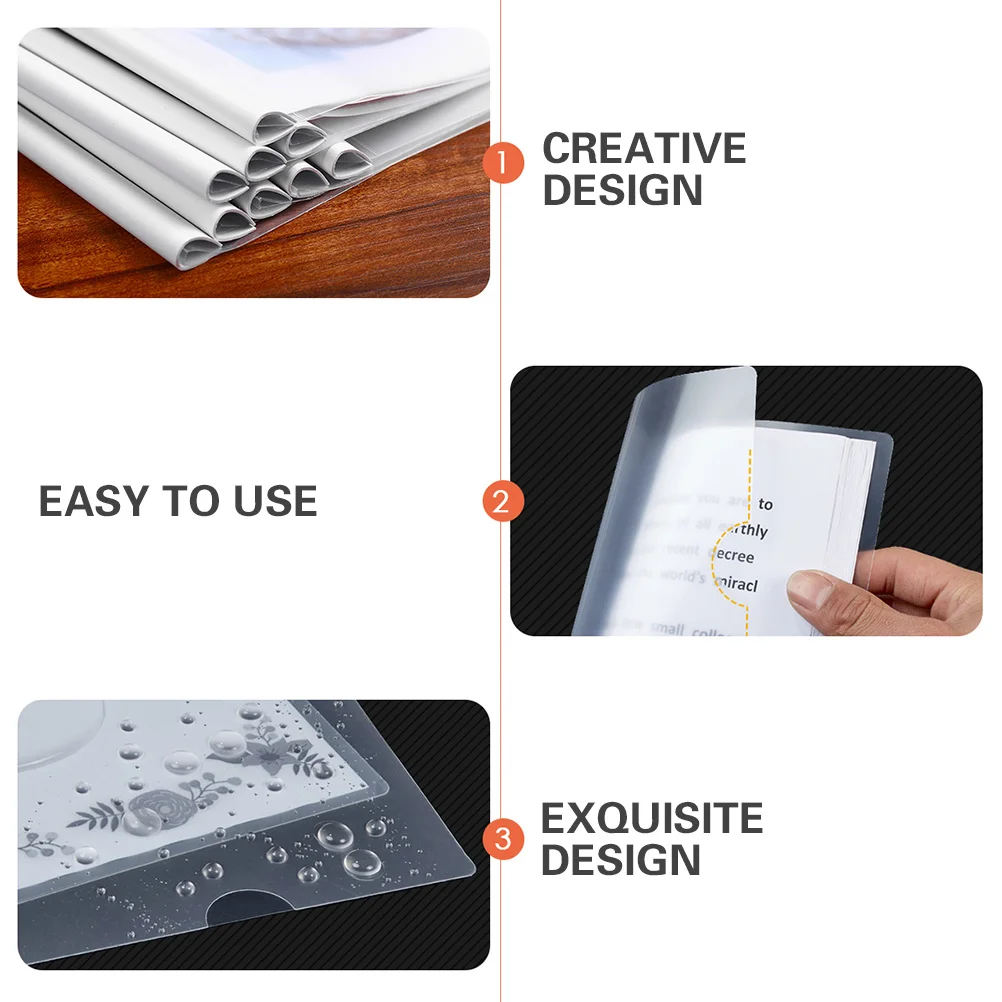 

20pcs A4 Transparent File Folder Sliding Bar Holder For Documents Papers Organizer Office School Supplies 10Mm Capacity Plastic