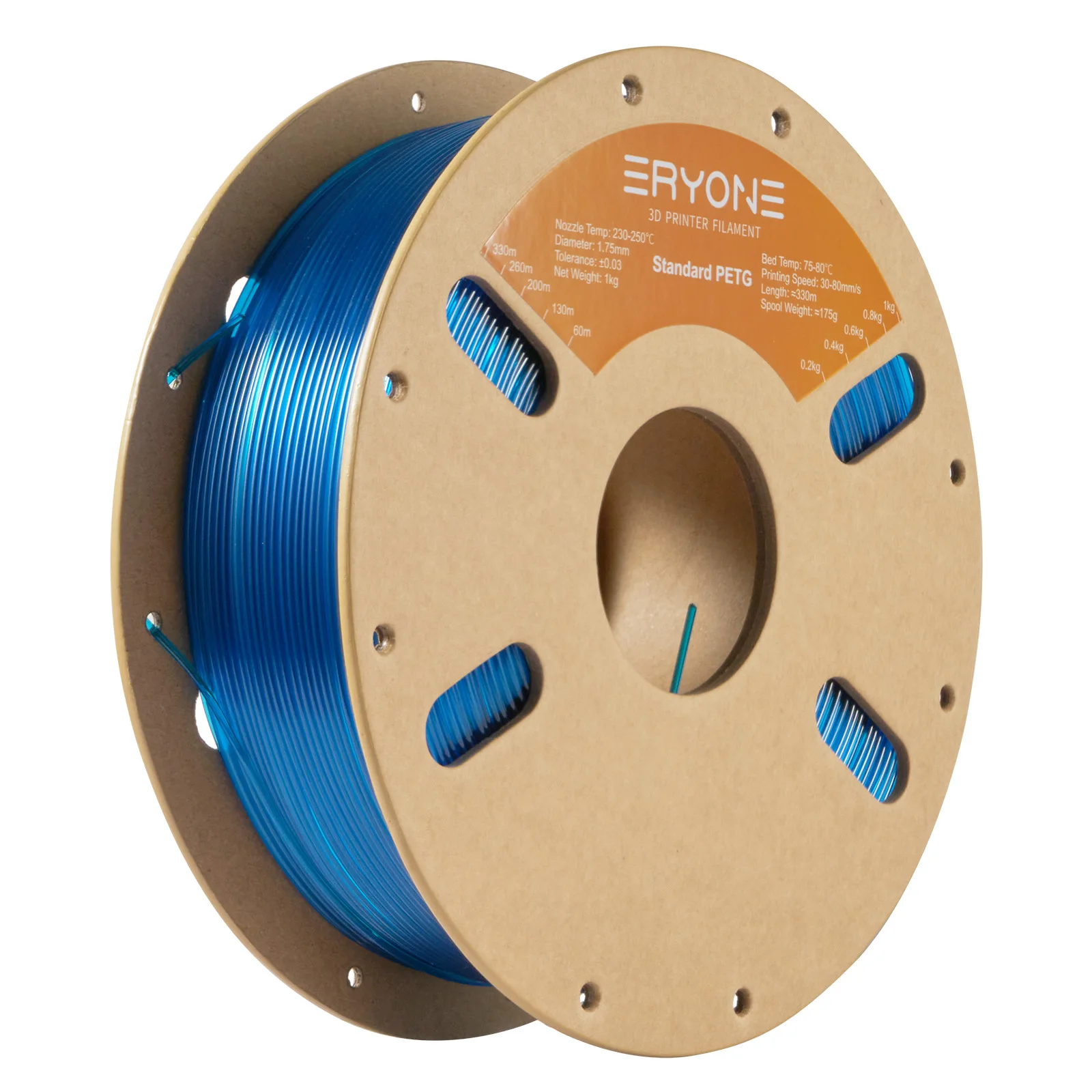 ERYONE 1/5/10KG PETG-filament 3D-print 1,75 mm, veelkleurig beschikbaar, 1kg petg-filament, 3D-printfilament groothandel, 1KG / spoel