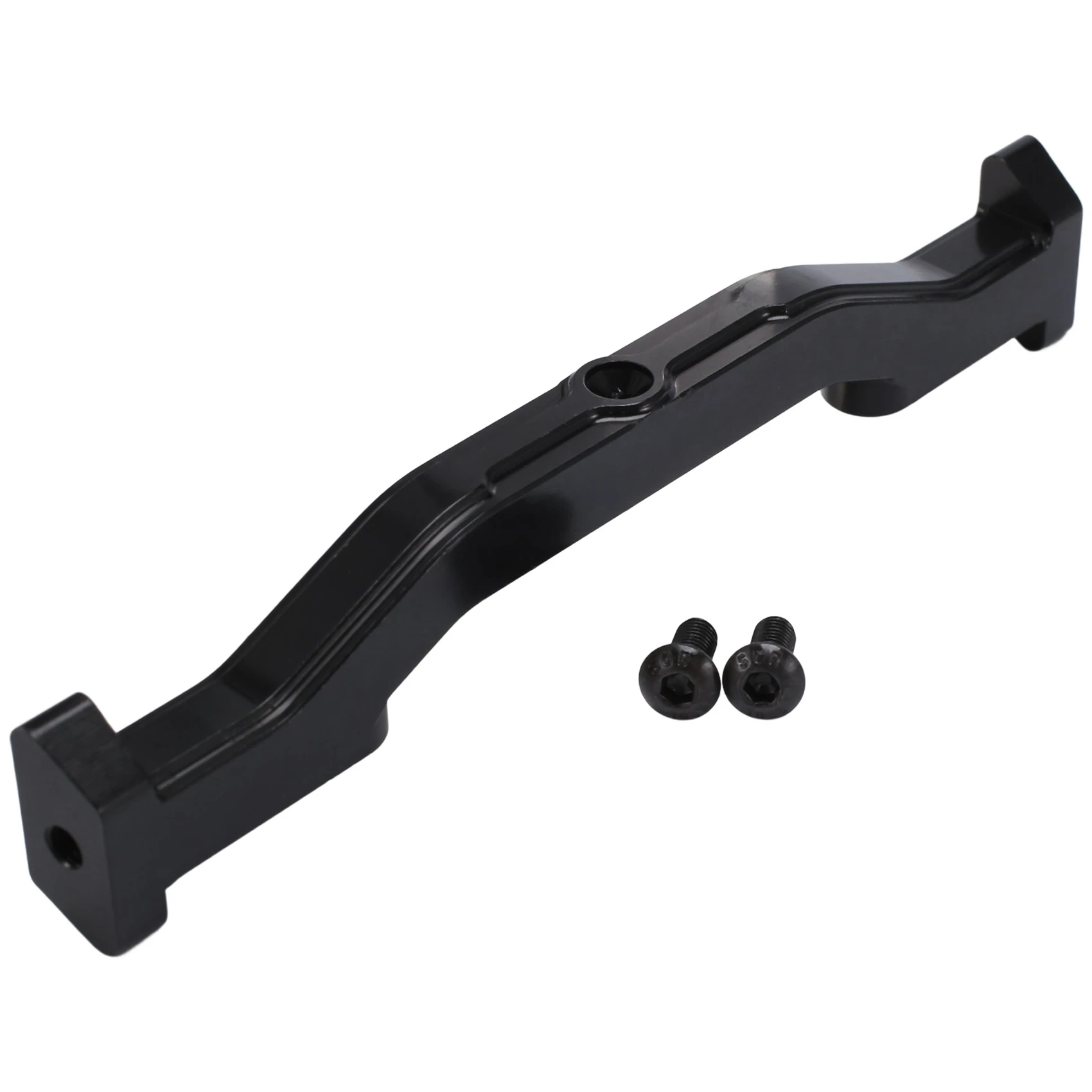 Varilla de soporte de marco inferior de soporte de chasis de metal para Axial SCX6 Jeep JLU Wrangler AXI05000 1/6 RC Crawler Car Parts, negro