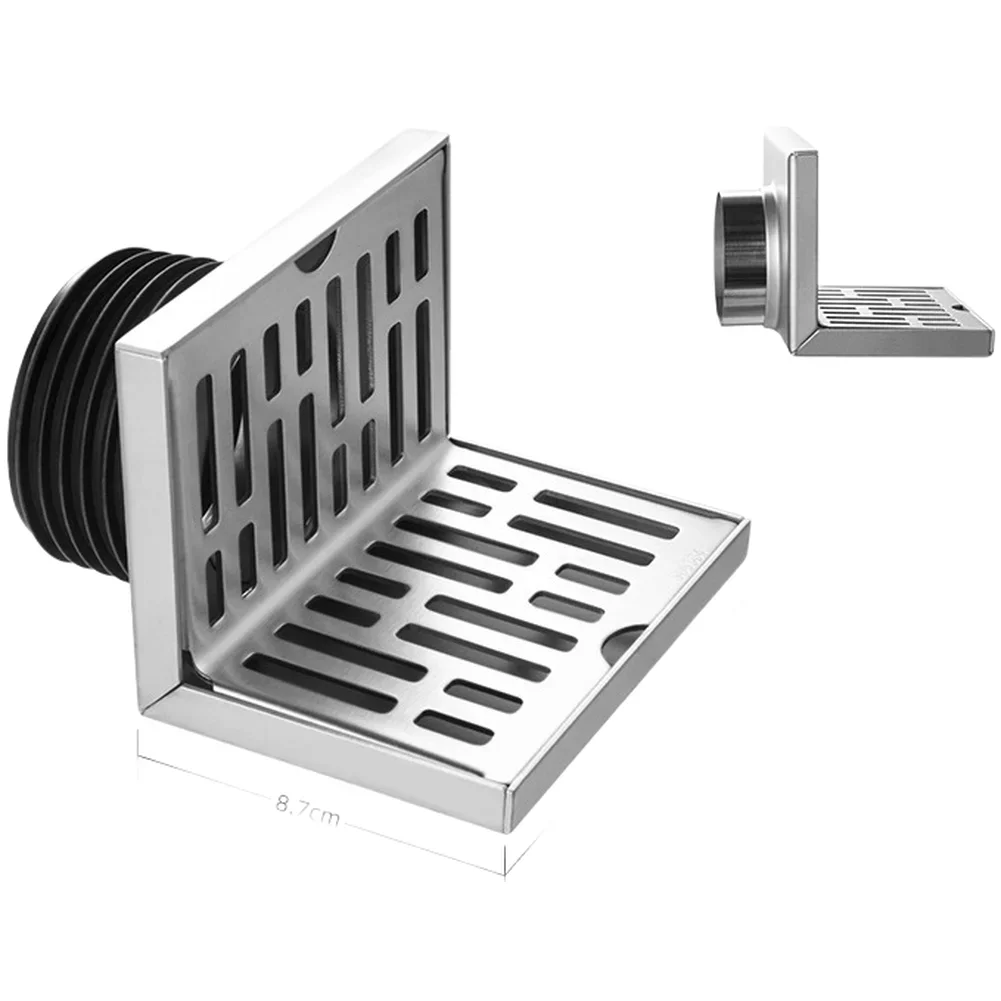 10*7.7cm 304 Floor Drain Accessory Set Included Corner Installation Easy Installation Multiple Sizes Available