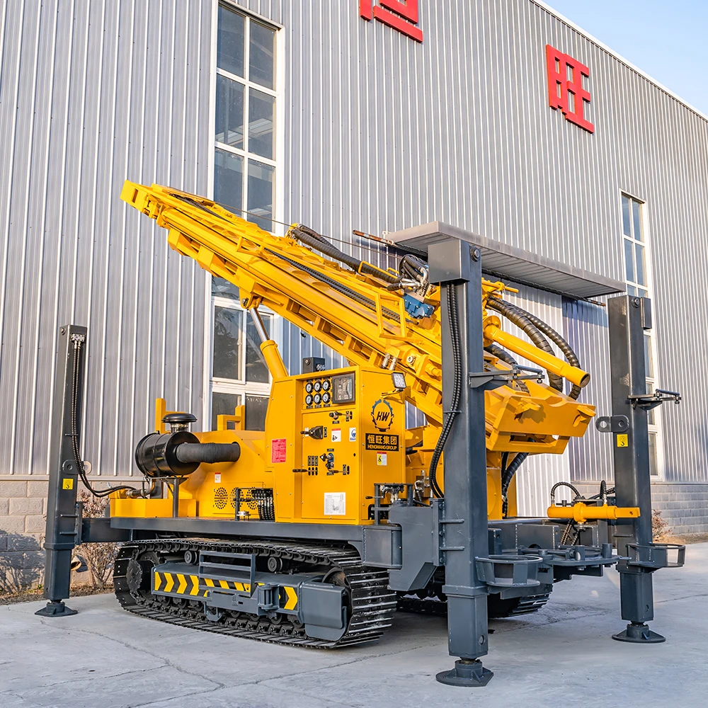 400m Crawler Diesel Engine water well drilling machine borehole rig mine drilling rig factory price