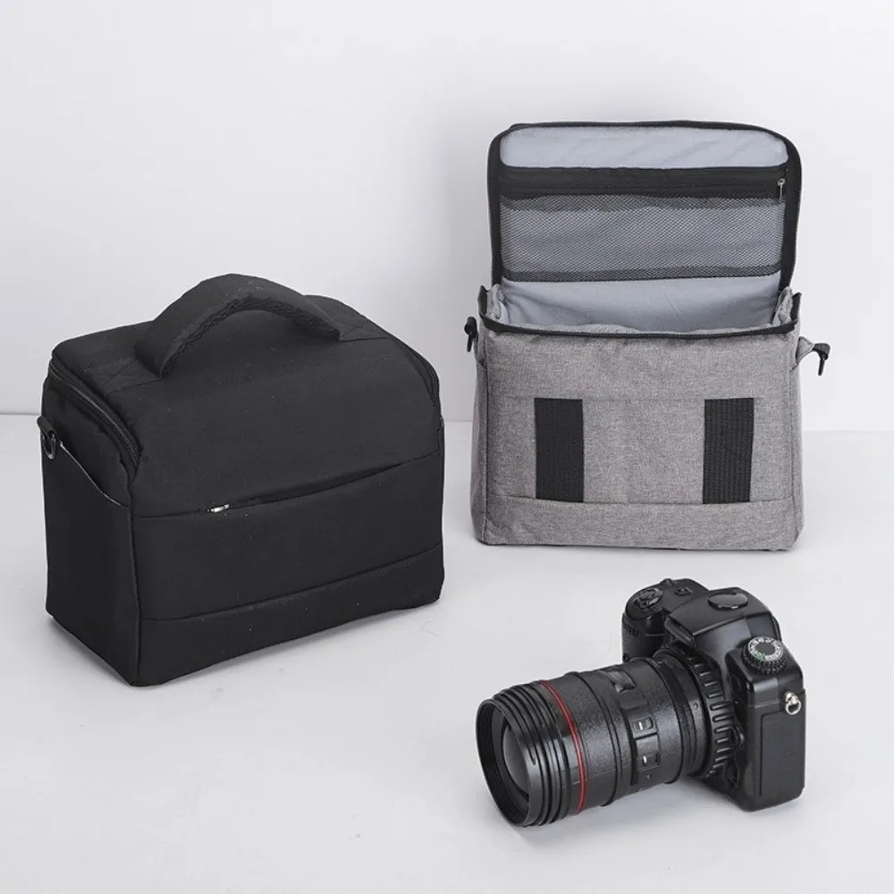 Multi-functional Digital DSLR Camera Bag Waterproof Wear Resistant Camera Storage Bag Protective Box Nylon Camera Lens Pouch