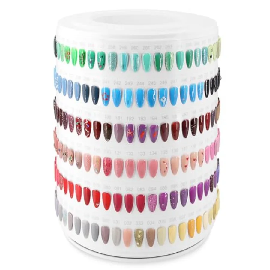 

Nail Polish Display Book with 300 Colors for Professional Nail Art Studios and Salons Ideal for Nail Color Sample Display and C