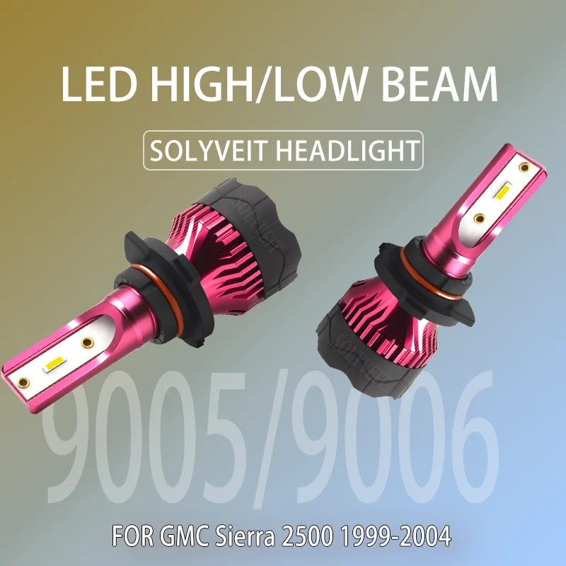 

Energy Saving Power Saving High Lumen 9005 9006 LED HIGH LOW BEAM BULBS FOR GMC Sierra 2500 1999 2000 2001 2002 2003 2004