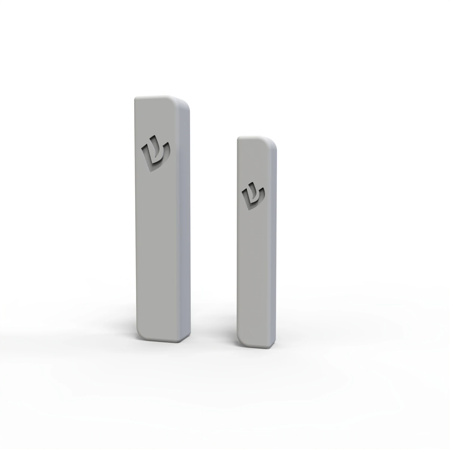 Silicone Mold For Shin Symbol Mezuzah Case, 2‑Size DIY Concrete Gypsum Casting Mould Jewish Home Religious Craft Supplies