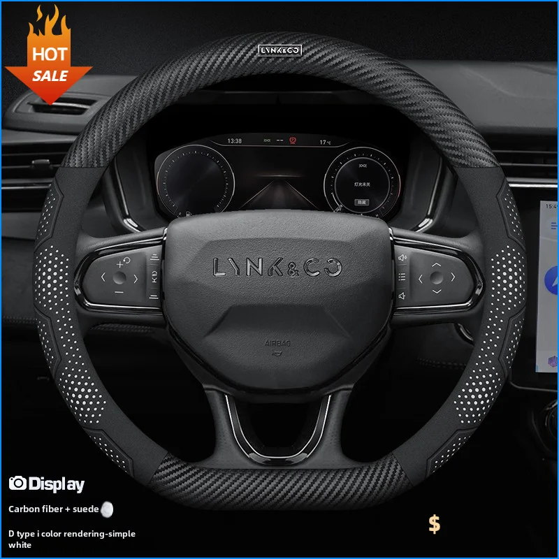 

Leather Car Steering Wheel Cover for Lynk&Co 01 09 03 02 03+ 06 Accessories