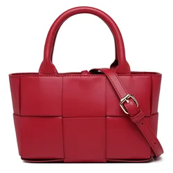 2024 New Fashion Woven Women Handbags European Designer Leather Ladies Shoulder Bags Female Girl Brand Luxury Crossbody Bag