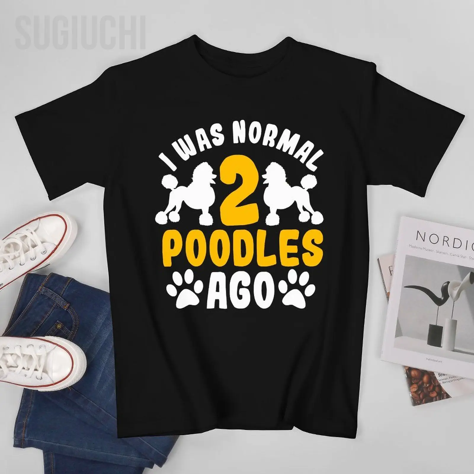 Unisex Men Poodle Dog Owner Breeders Water Retriever Pet Lover Tshirt Tees T Shirts Women Boys 100% Cotton T-Shirt