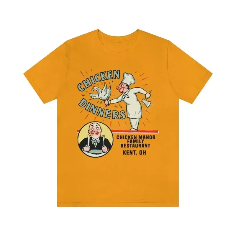 Chicken Manor Kent Ohio Vintage Ad T Shirt
