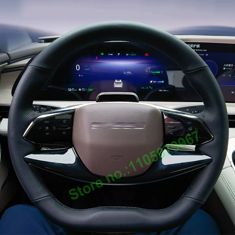 

DIY Hand-Stitched Non-slip Durable PU Leather Car Steering Wheel Cover for EXEED Stellar CDM TXL VX Interior Accessories