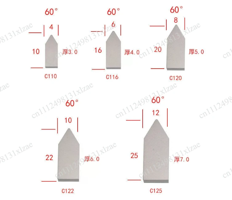 40 pieces/box C116 YT5 YW2 YW1 YT15 YT14 YG6 YG8 hard alloy brazed joint