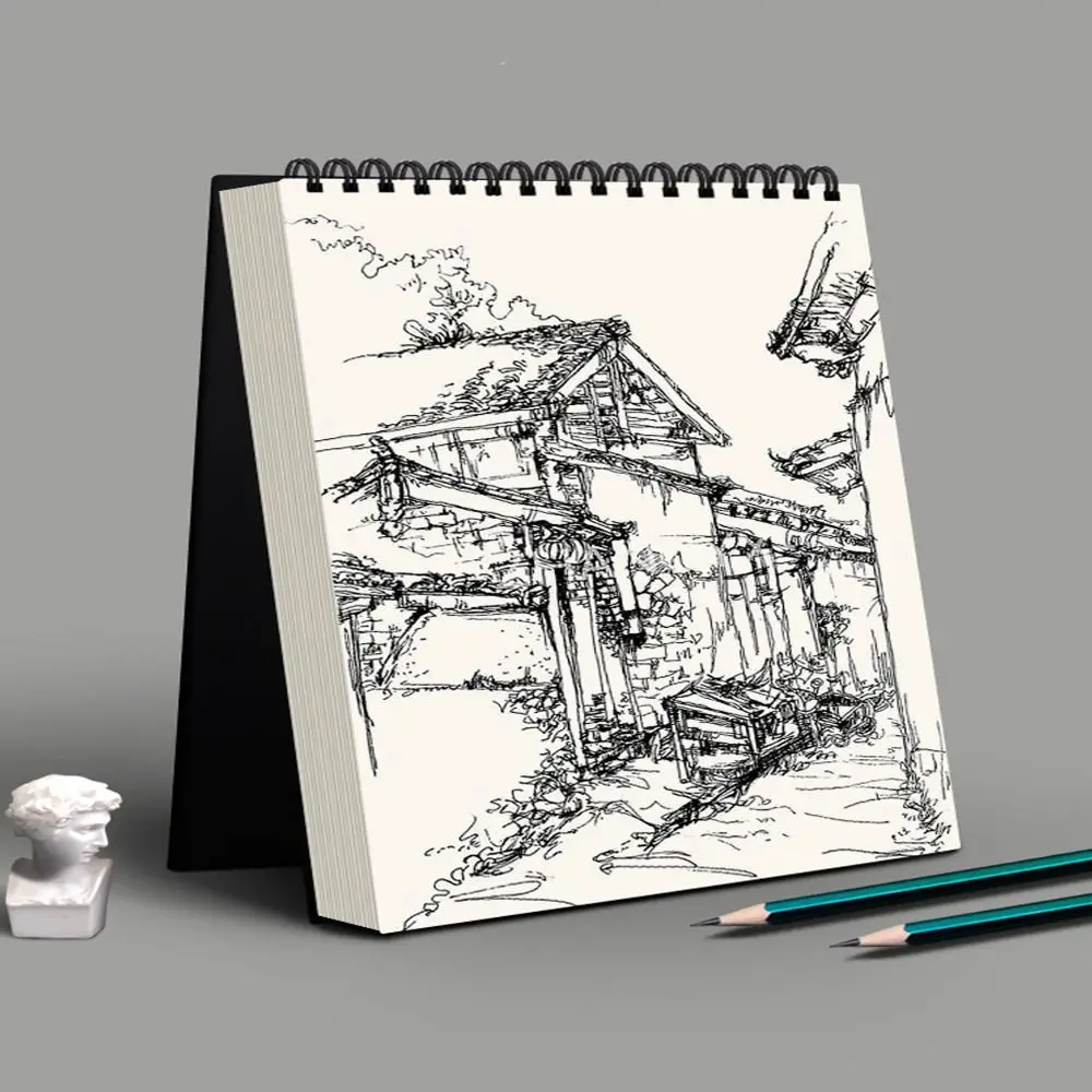 Professional 30 Sheets 8K 16K Coil Sketchbook Spiral Bound A4 A5 A6 Thick Drawing Paper Eco-Friendly Acid Free Artist Sketch Pad