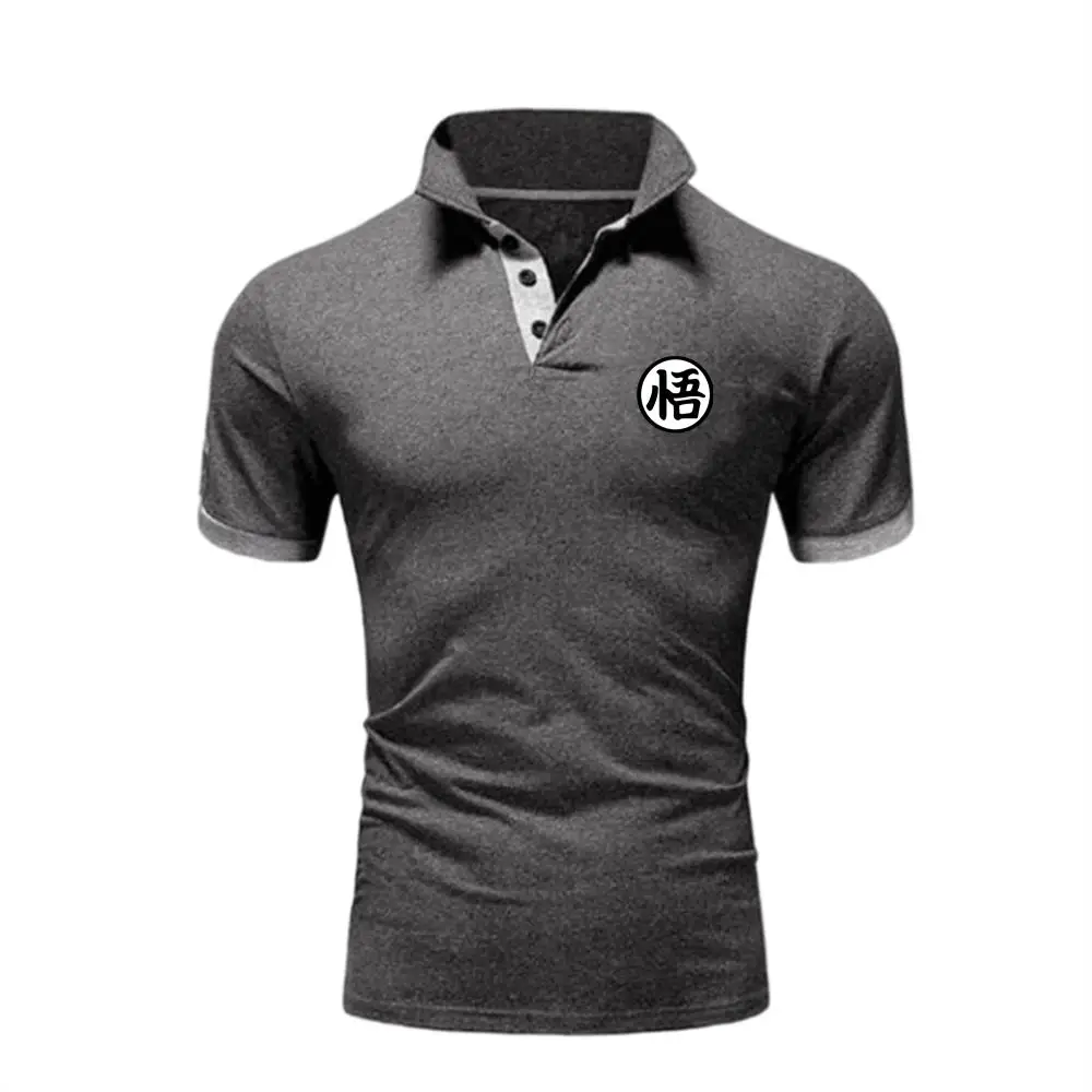 Men Polo Men Shirt Short Sleeve Polo Shirt Print Polo New Clothing Summer Streetwear Casual Fashion Men tops