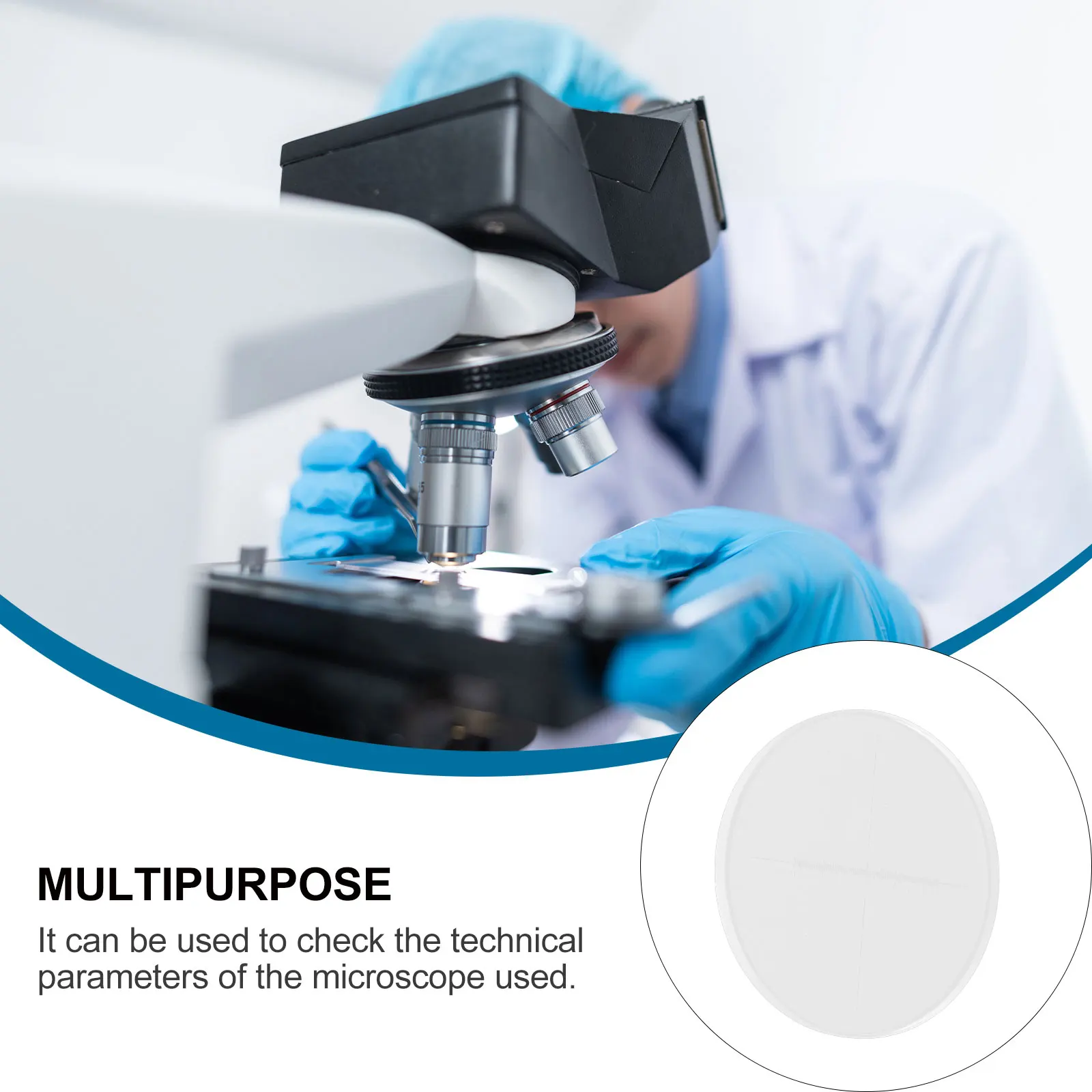 

19mm Microscopic Ocular Micrometer High Accuracy Calibration Ruler Eyepiece Stage Measuring Scale Eyepiece Micrometer