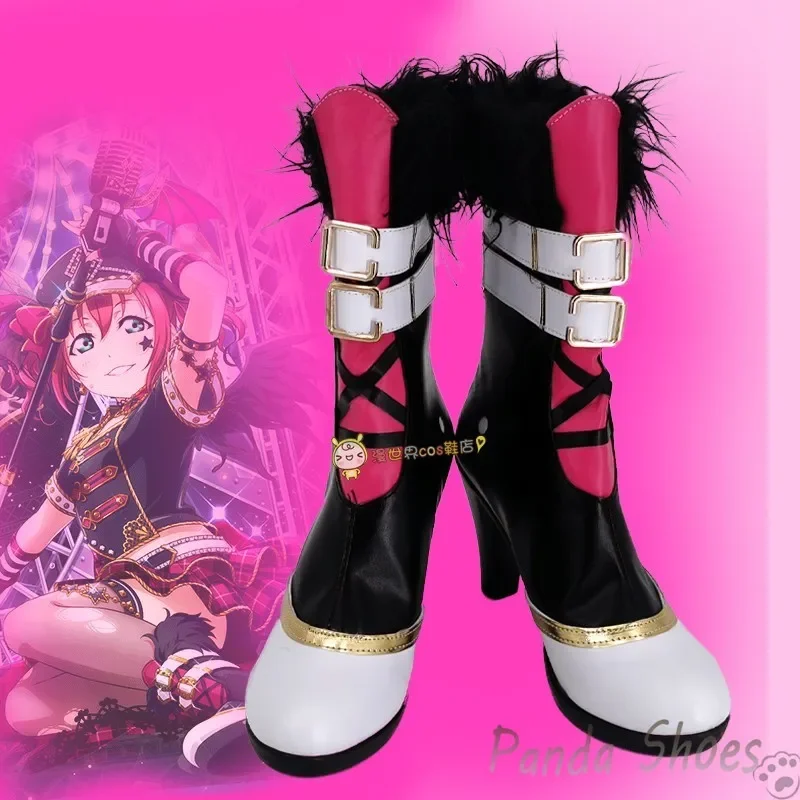 Kurosawa-zapatos de Cosplay de Ruby Lovelive Dia, botas de Anime Cos, cómic Rubi Daiya, accesorio de vestuario, zapatos para fiesta de Halloween