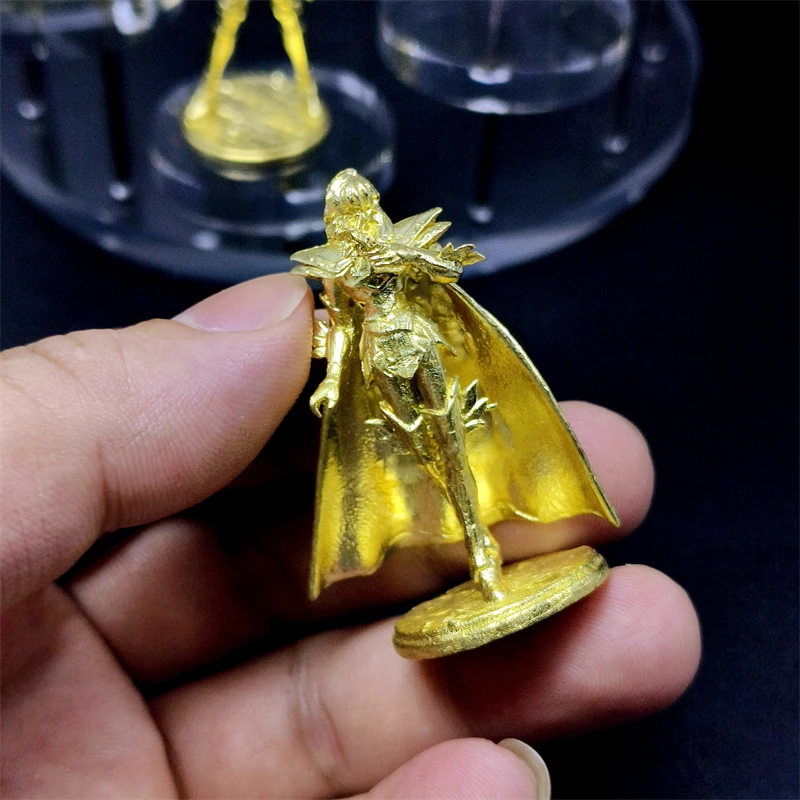 12pcs Spot Goods Golden Saint Seiya Pure Copper Solid Anime Figures Myth Of Holy Cloth Model Ornaments Collectible Toys Gift