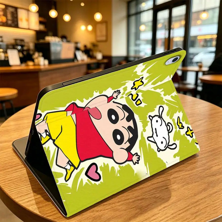 Shin-Chans Cartoon Case for Samsung Galaxy Tab A8 S10 Plus S10FE S9+ S10 Lite S7 S8+ A7 Lite S11 A11 S9 FE A9Plus with Pencil