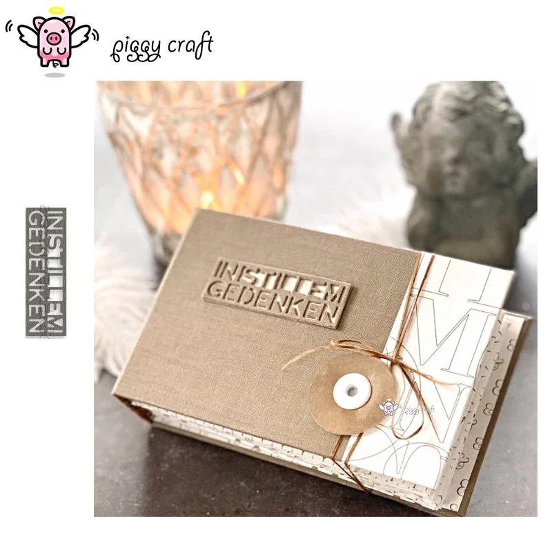 Piggy Craft metal cutting dies cut die mold Instillem Gedenken Frame Scrapbook paper craft knife mould blade punch stencils