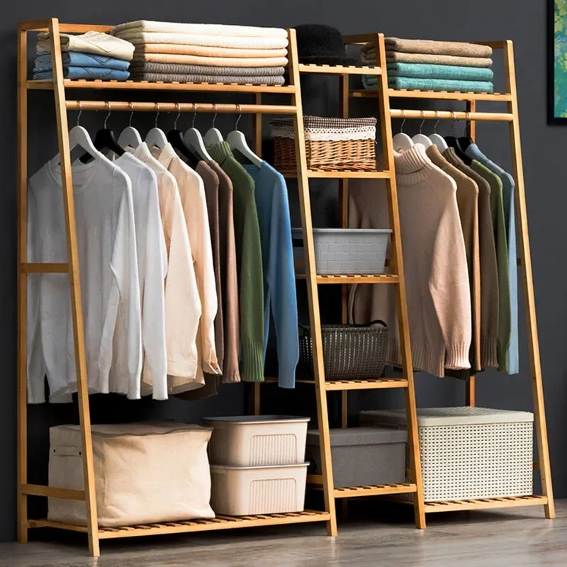 Stehende Kleiderständer, luxuriöser Kleider-Organizer, minimalistische, platzsparende Kleiderschränke, Wohnzimmer, Porte Manteau, trendige Möbel