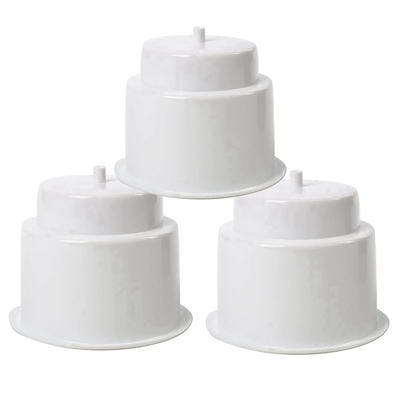 6Pcs Recessed Drop In Plastic Cup Drink Can Holder With Drain For Boat Car Marine Rv Replacement Parts (White)