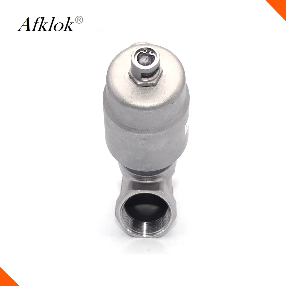 DN50 Pneumatic Stainless Steel Angle Seat Valve with Actuator