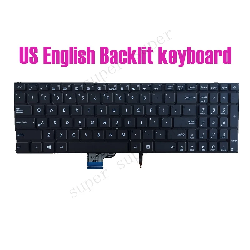 SSS+ US English Backlit keyboard for Asus UX510U/UX510UX/UX510UW/UX510UR/V510UX