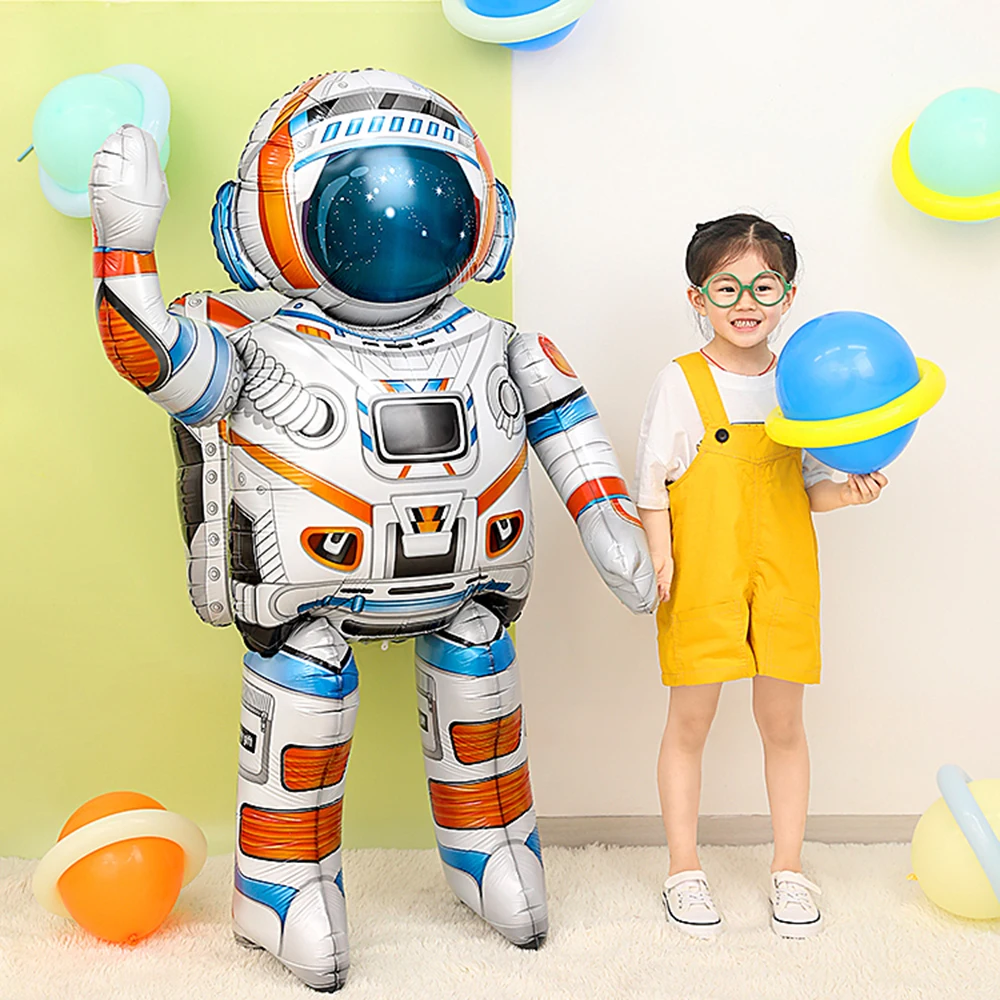 Große Astronauten-Luftballons, Weltraum-Thema, Party-Dekoration, aufblasbarer Astronaut für Babyparty, Kinder, alles Gute zum Geburtstag, Party-Dekoration – Detail 2