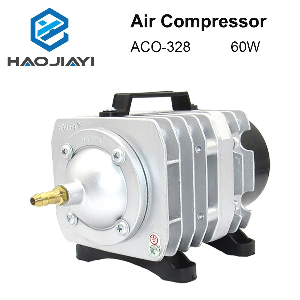 

60W Air Compressor Electrical Magnetic Air Pump for CO2 Laser Engraving Cutting Machine ACO-328