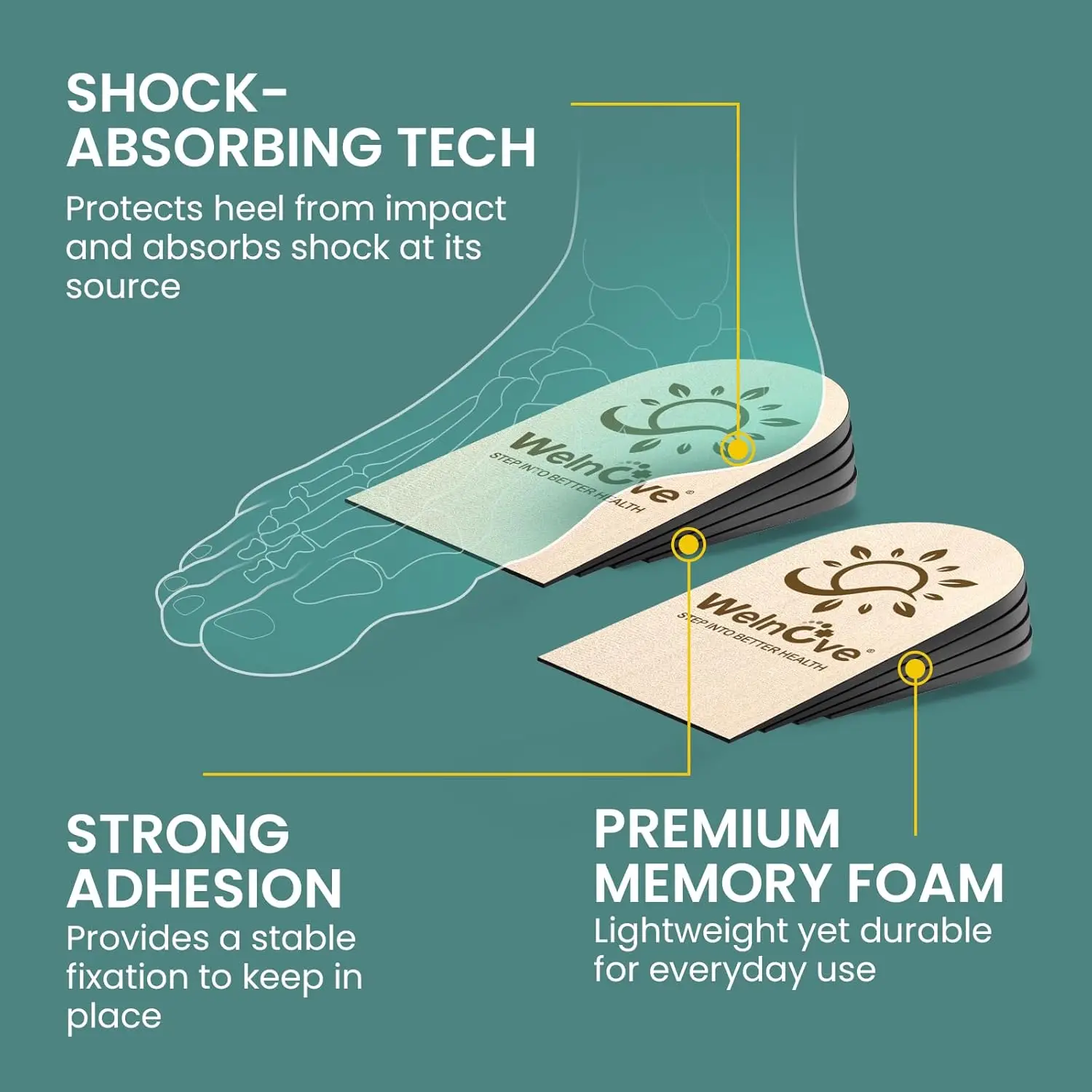 3Sizes Sumifun Height Increase Insole Invisible Heightening Cushion Shoe Inserts Variable Height Insoles Adjustable Cut Foot Pad