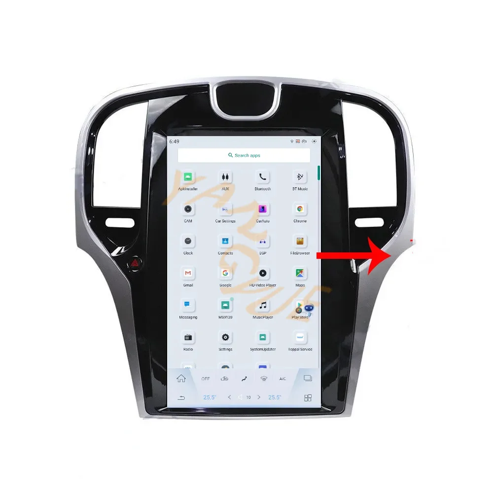 شاشة 13.6 بوصة تعمل باللمس لكرايسلر 300C 2012-2019 Carplay نظام تحديد المواقع والملاحة أندرويد 13 وحدة مشغل راديو الوسائط المتعددة للسيارة 4G WIFI AI