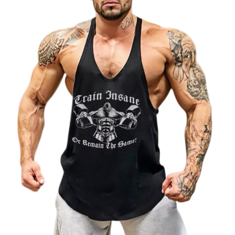 

Men's Cotton Sleeveless Tank Top Y-Back Athletic Vest Comfort for Gym Muscle Definition Training Workout Undershirt Activewear
