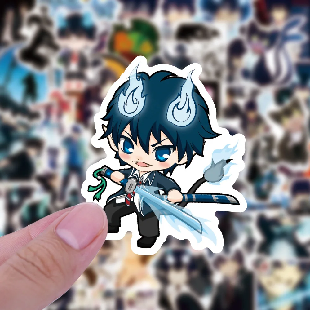 10/30/50 Buah Blue Exorcist Anime Kartun Graffiti Stiker Manga Anak Mainan Hadiah Natal Telepon Diy Laptop Decal Stiker BOM