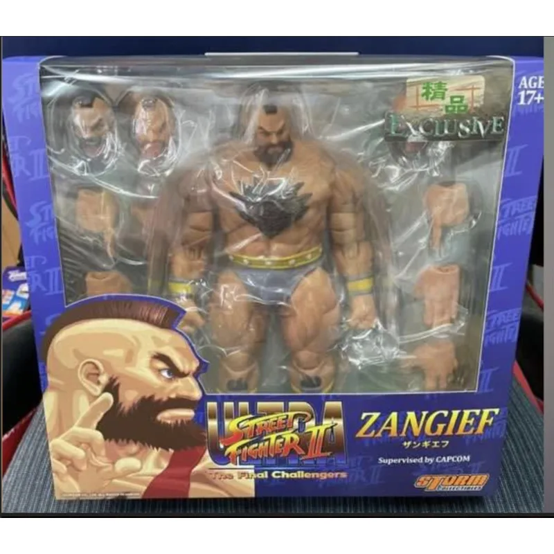 Storm Toys Oryginalny 1/12 Street Fighter 2 Sangif Nowa Wersja Czerwony Niebieski Zielony Szary Model Lalki do Gry Mobilnej Ręcznie Robiona Zabawka Prezent Dostępny Od Ręki