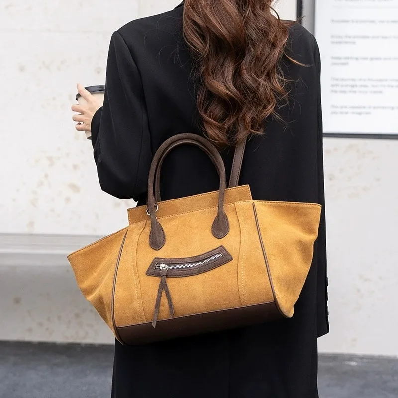 New 2027 Trend Design Women Handbag Versatile Large Capacity First Layer Cowhide Women's Bag High Sense Women's Luxury Bags