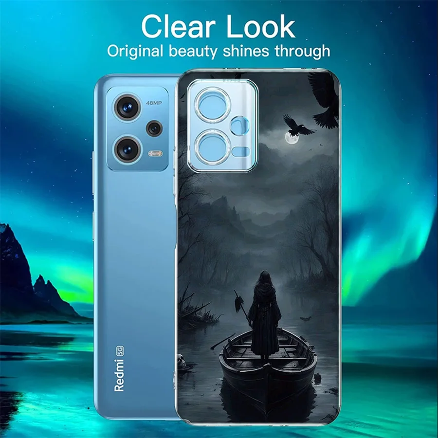 Hell Styx Ferryman Cover Case For Xiaomi Redmi Note 12S 12 11 Pro Plus 11T 11S 10 5G 10S 9 9T 9S 8 8T 7 5A Pro TPU Phone Clear L