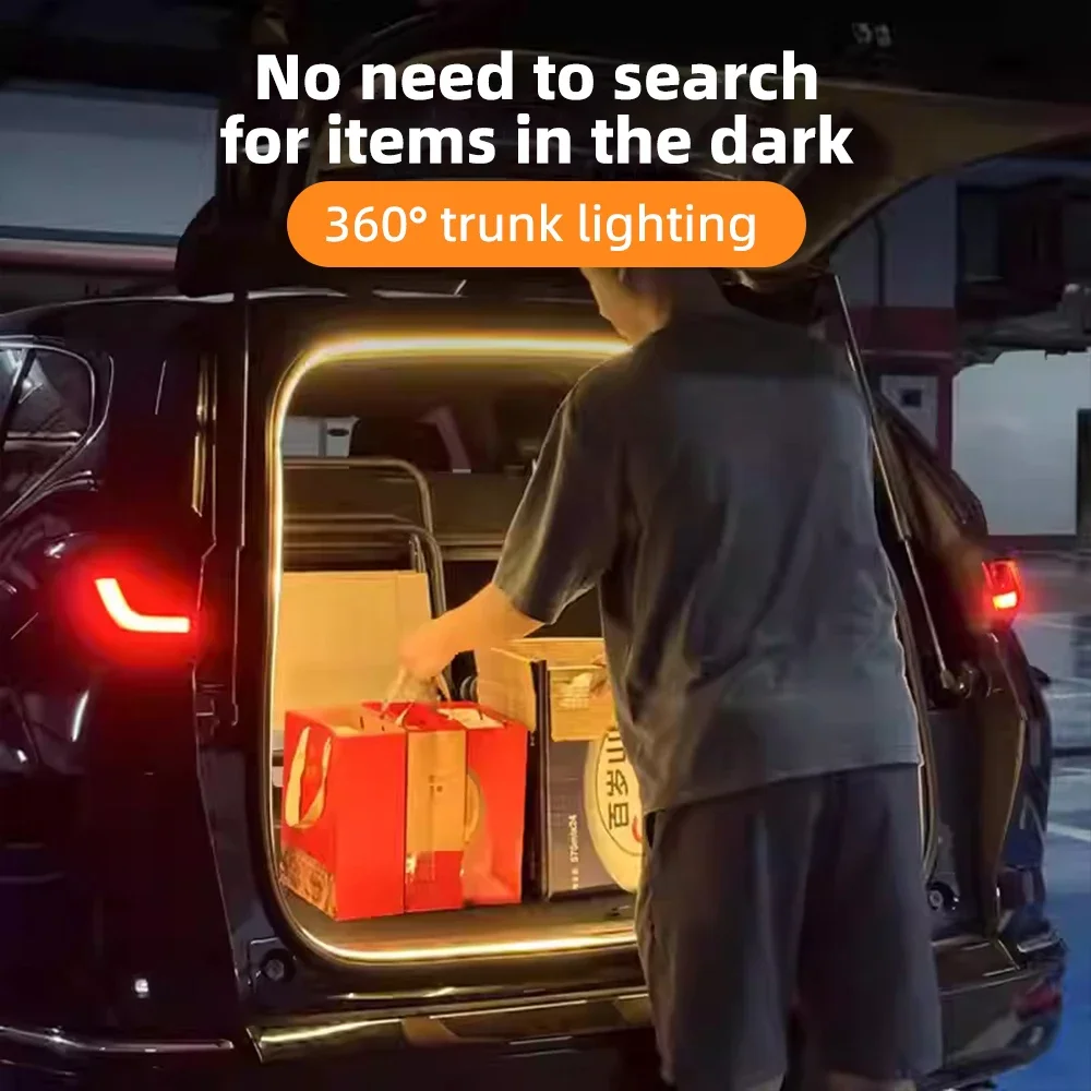 LED Car Trunk Strip Light Cuttable Ambient Interior Decorative Lamp for Honda  CRV/URV/HRV and Universal 12V Auto Accessories
