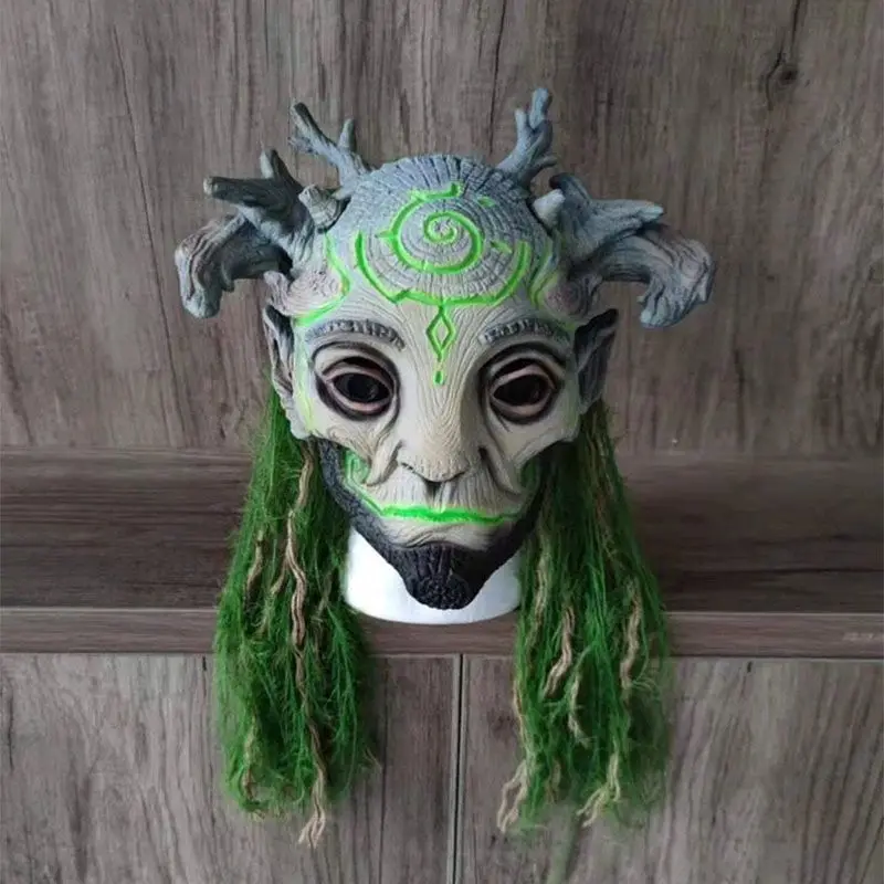 

Латексная Маска на Хэллоуин Laiquendi, головной убор монстра для пожилых людей